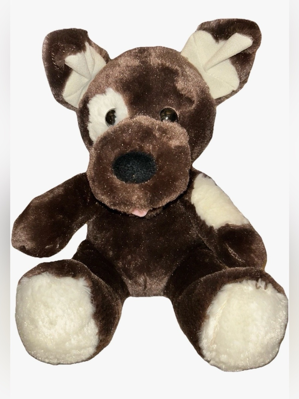 Retired Build-A-Bear Puppy Stuffed Animal Plush “Fudge” 2011 Dog Plushie